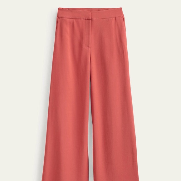 Boden Fluid Wide Leg Pants NWT Size 4 Salmon Rust Pale Red - Picture 1 of 7